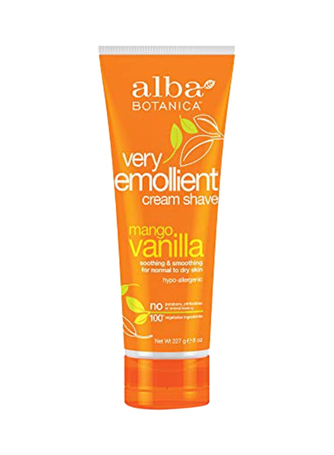 Very Emollient Mango Vanilla Shave Cream, 8 oz. Multicolour 0.227kg