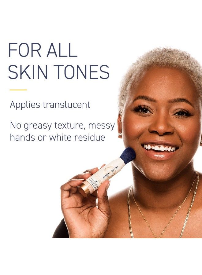 Mineral Sunscreen Powder Refillable Broadspectrum Spf 50 Safe For Sensitive Skin Uva Uvb Face Protection Natural Reef Friendly (Translucent)