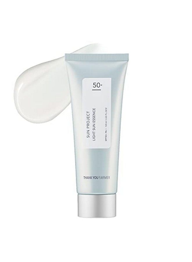 Sun Project Light Sun Essence 4.22 Fl Oz (120Ml) Face Sunscreen For Sensitive Skin Korean Sunscreen For Face Korean Sunscreen For Body