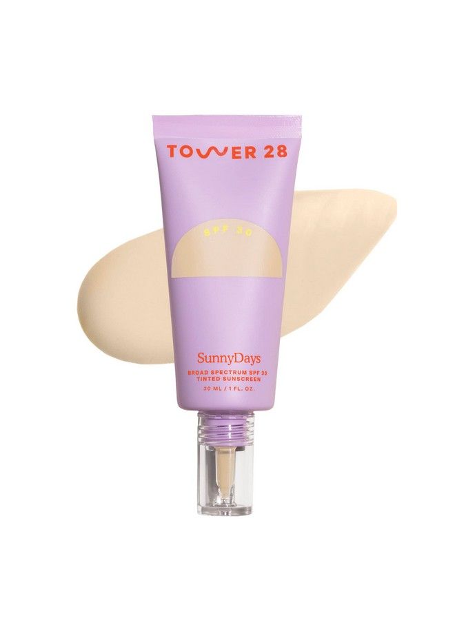 Sunnydays Spf 30 Tinted Sunscreen 10 Larchmont | 2In1 Foundation With Mineral Sunscreen Broad Spectrum Uva/Uvb Protection | Lightmedium Buildable Coverage Natural Finish | 1 Fl Oz