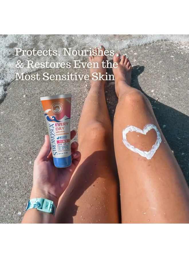 Spf 45 Every Day Tint Mineral Sunscreen | 2.5 Fl Oz Biodegradable Paraben Free & Reef Safe Sunscreen | Nongreasy Tinted Sunscreen For Face | Protection Against Uva & Uvb For Face & Body By Stream2Sea