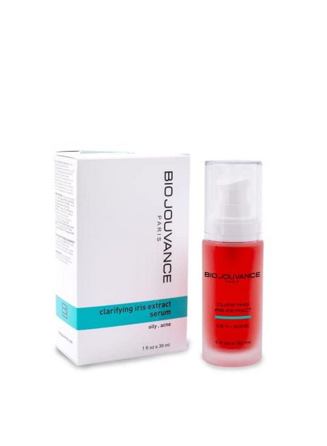 Clarifying Iris Extract Serum 1Oz / 30Ml For Normal/Oily/Acneprone Skin | Waterbased Serum | Daily Facial Skin Care Treatment Regimen | Made In France