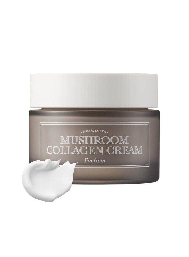 [I’M From] Mushroom Collagen Cream 1.69 Fl Oz Vegan Collagens Skin Firming Cream For Face Anti Wrinkles All Natural Organic Face Moisturizer