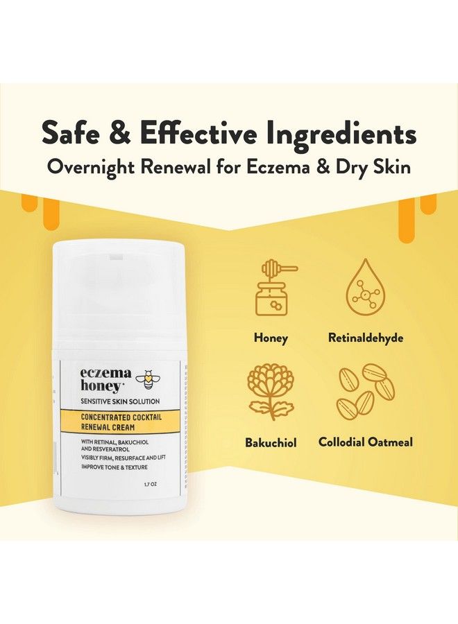 Concentrated Nighttime Renewal Face Cream Anti Aging Skin Care Products Face Moisturizer For Eczema Dry & Sensitive Skin