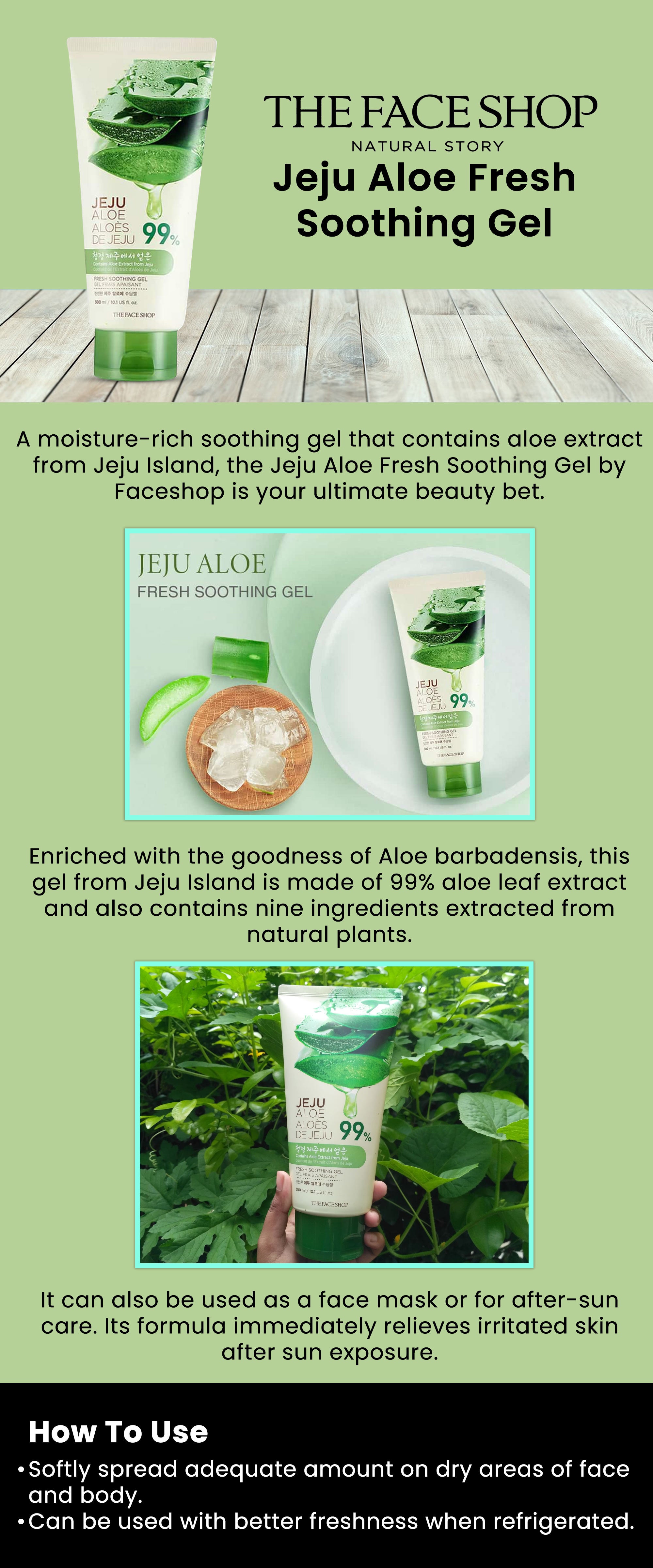 Jeju Aloe Fresh Soothing Gel 300ml
