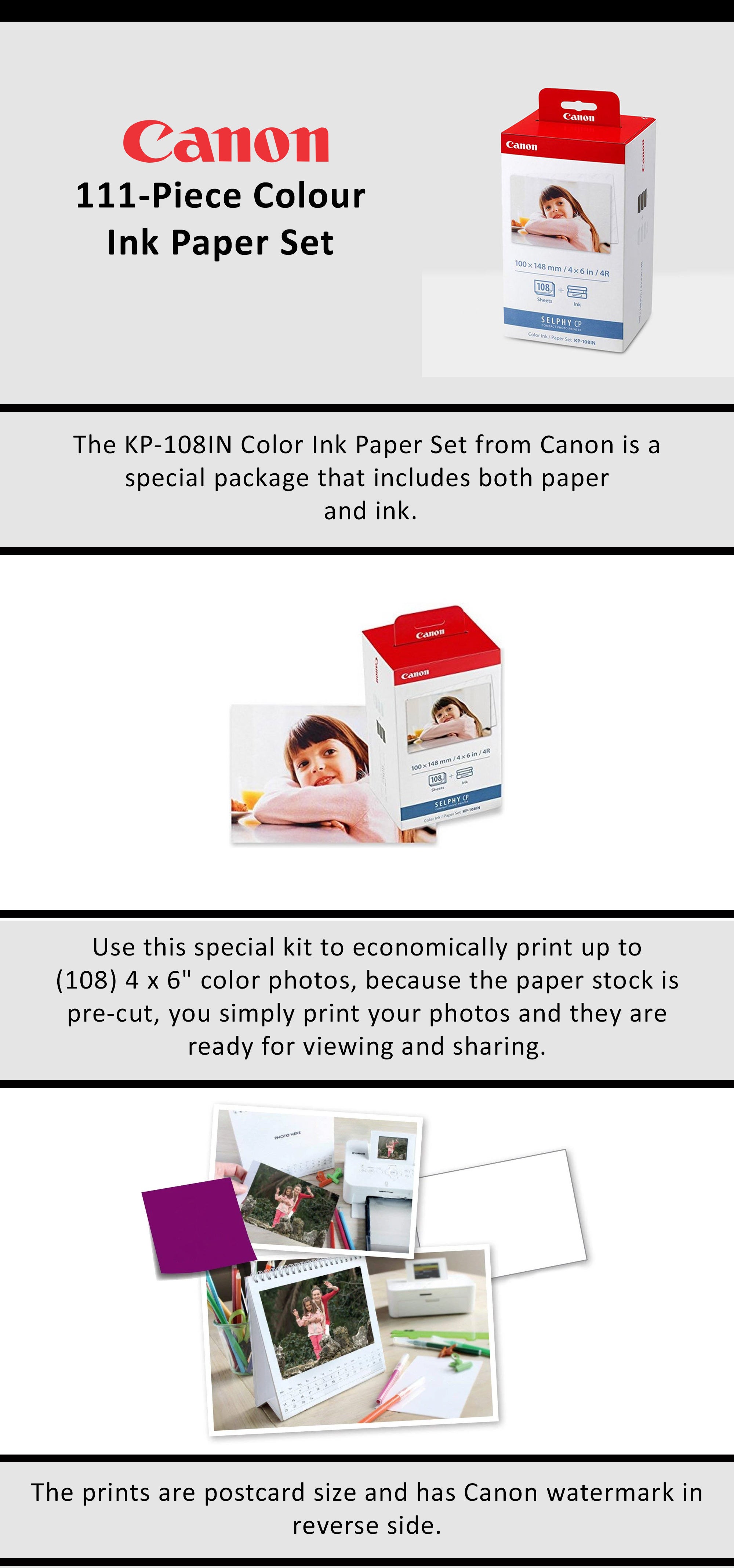 Pack Of 111 Colour Ink Papers