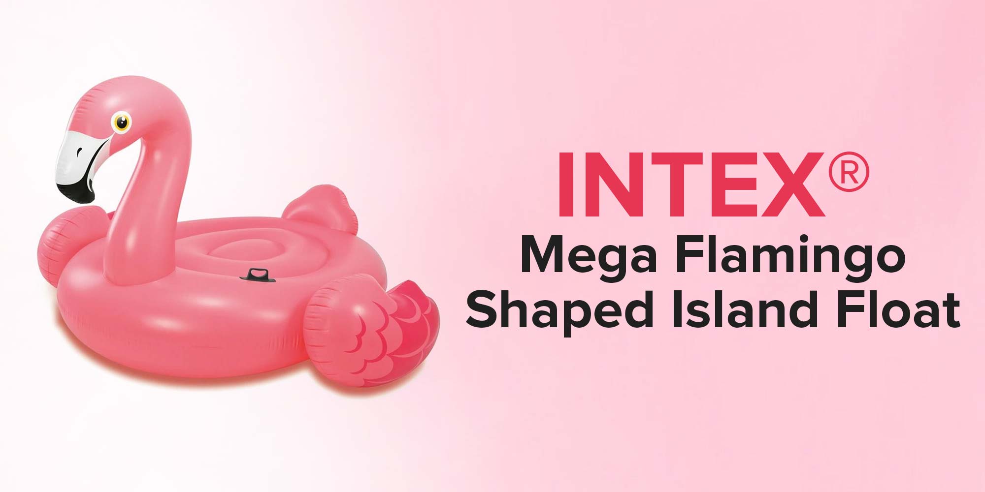 Mega Flamingo Island Ride Inflatable Perfect Pool Floating Raft Toy For Summer 218x211x136cm
