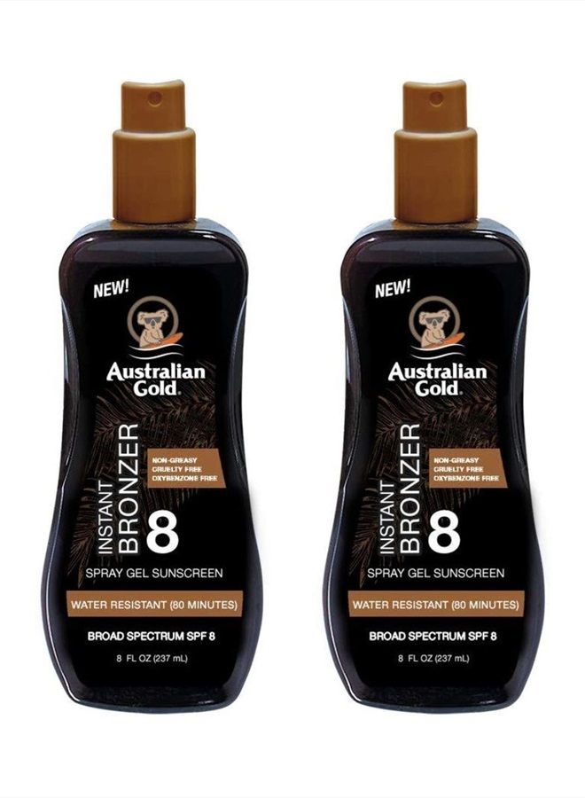 Spf#08 Spray Gel With Instant Bronzer, 7.95 Fl Oz (Pack of 2)