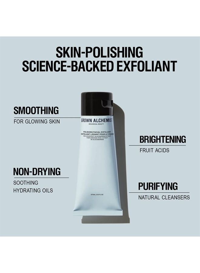 Polishing Facial Exfoliant with Pink Grapefruit and Glucomannan Extract (75ml / 2.53oz)