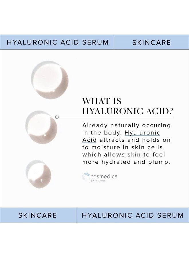 Hyaluronic Acid Serum for Skin 100% Pure-Anti-Aging Serum - Intense Hydration + Moisture, Non-greasy, Paraben-free Hyaluronic Acid for Your Face 8 oz