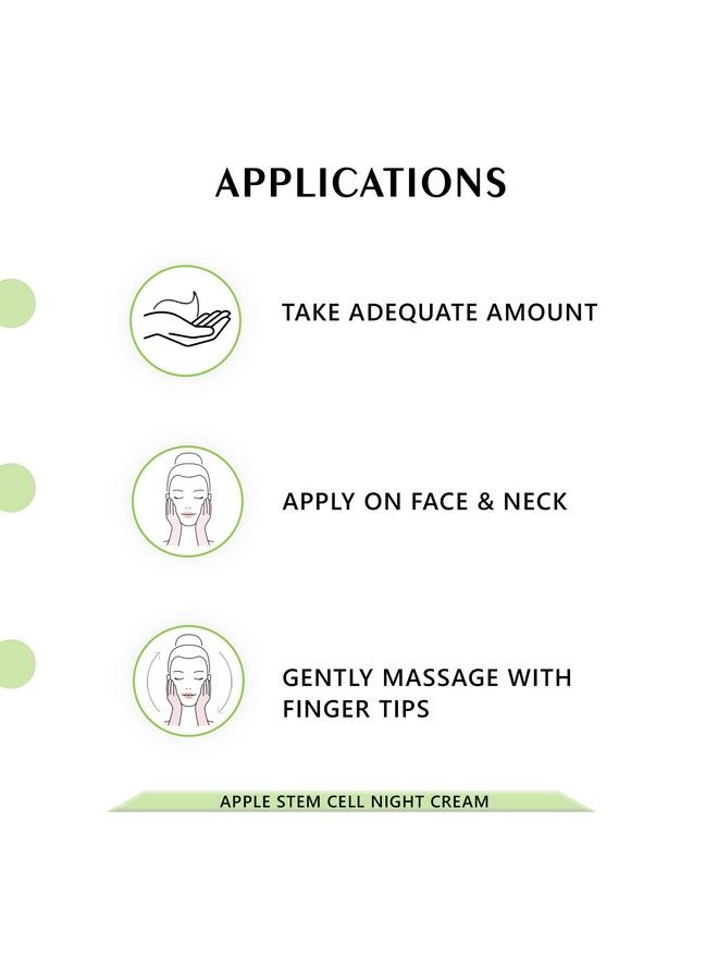 Shirorganic Pure Apple Stem Cell Night Cream Lightweight Hyper Pigmented Combination & Mature Skin Powerful Natural Source Skin Brighteners. (15 Ml)
