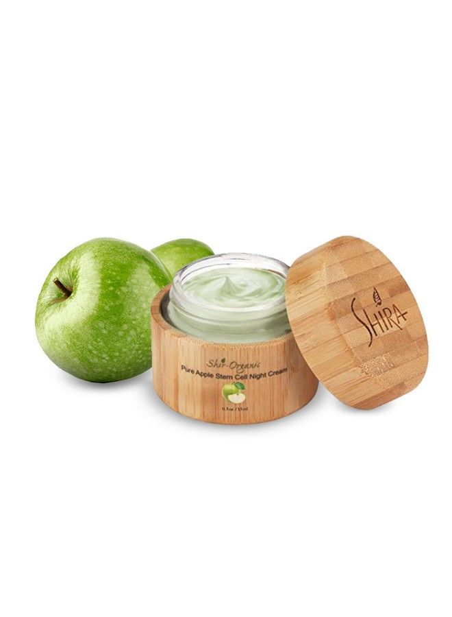 Shirorganic Pure Apple Stem Cell Night Cream Lightweight Hyper Pigmented Combination & Mature Skin Powerful Natural Source Skin Brighteners. (15 Ml)
