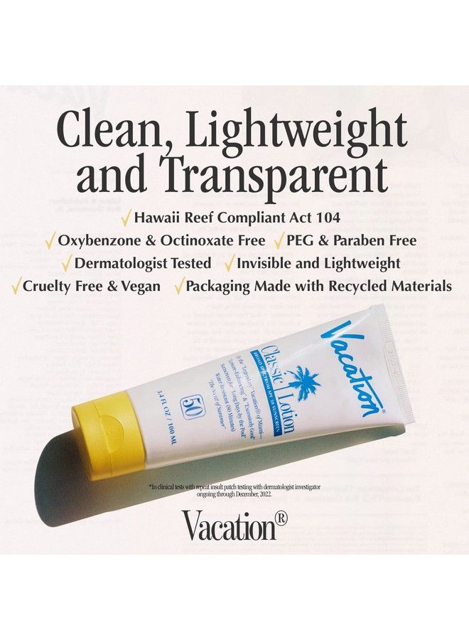 Classic Sunscreen Lotion Spf 50 With Air Freshener Water Resistant Broad Spectrum Sunscreen Sun Block Vegan Sun Tanning Lotion Body Lotion With Spf Spf 50 Sunscreen Suntan Lotion