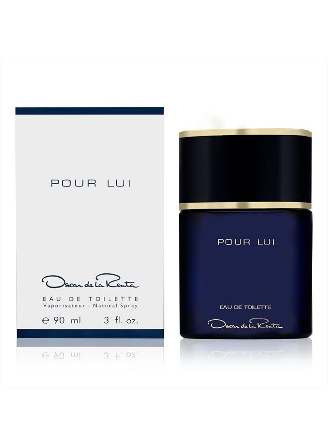 Pour Lui Eau de Toilette Colonge Spray for Men, 3.0 Fl. Oz.