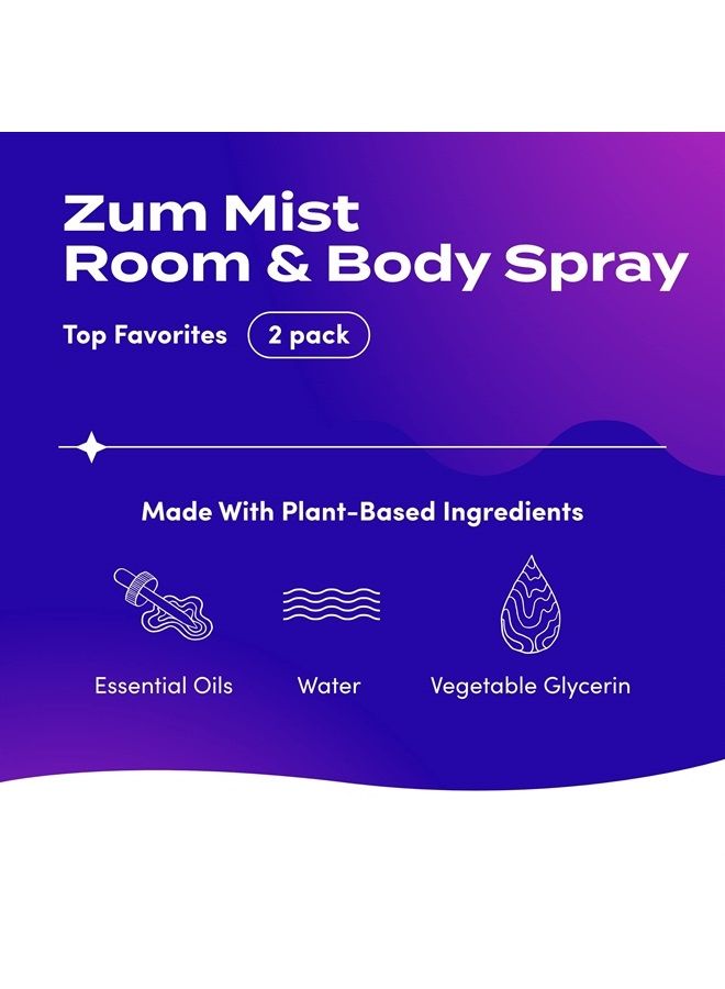Zum Mist Frankincense & Myrrh and Sea Salt Mist Body Spray 4 fl. oz. each, 2 Pack