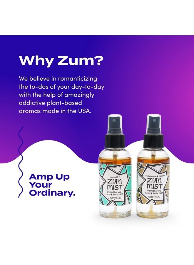 Zum Mist Frankincense & Myrrh and Sea Salt Mist Body Spray 4 fl. oz. each, 2 Pack