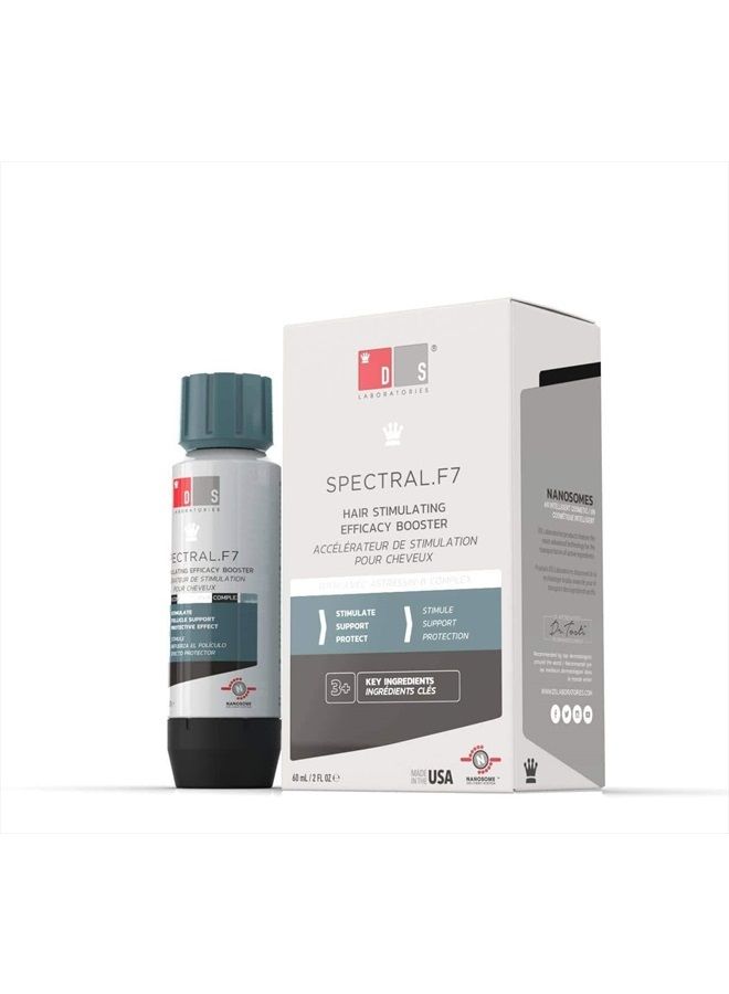 Spectral.F7 Booster Hair Thickening Serum for Men and Women by DS Laboratories - Serum to Support Hair Growth, Stress Induced Hair Thinning, Pair with Hair Growth Serums for Added Efficacy (2 fl oz)