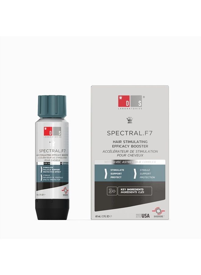 Spectral.F7 Booster Hair Thickening Serum for Men and Women by DS Laboratories - Serum to Support Hair Growth, Stress Induced Hair Thinning, Pair with Hair Growth Serums for Added Efficacy (2 fl oz)