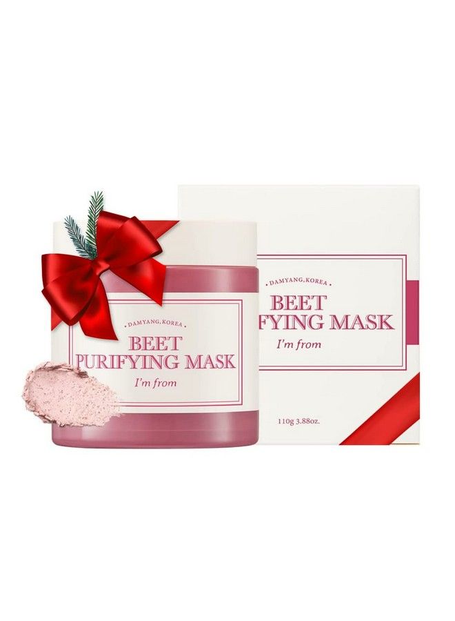 I’M From Beet Purifying Mask Deep Moisturizing Washoff Clay Mask1.5% Red Beet Enzyme Clean The Pores And Control Sebum Soothing Effect For Dry Dull Sensitive Skin 3.88Oz (110G)