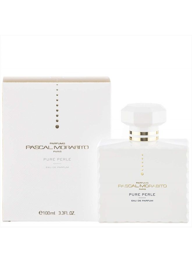 Pure Perle - 3.4 Oz Eau De Parfum - Fragrance Mist For Women - Floral Oriental Scent - Perfume Spray With Pear Blossom, Gardenia, Tonka, Cedar Accords