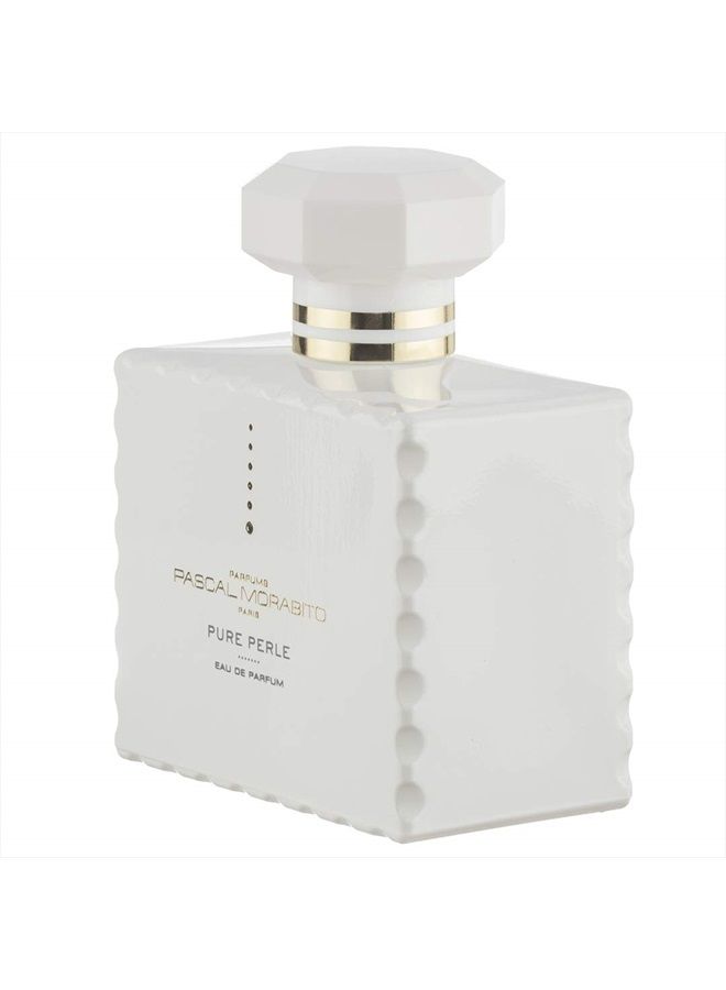 Pure Perle - 3.4 Oz Eau De Parfum - Fragrance Mist For Women - Floral Oriental Scent - Perfume Spray With Pear Blossom, Gardenia, Tonka, Cedar Accords