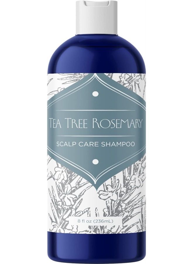 Purifying Rosemary Shampoo Sulfate Free - Rosemary Lavender and Tea Tree Shampoo for Thinning Hair and Scalp Care - Paraben and Sulfate Free Clarifying Shampoo for Build Up with Essential Oils