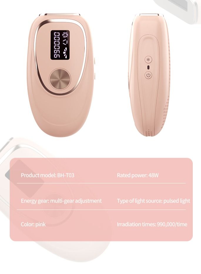 Painless Skin-friendly Freezing Point Quartz Tube Ice Laser Hair Removal Portable Product