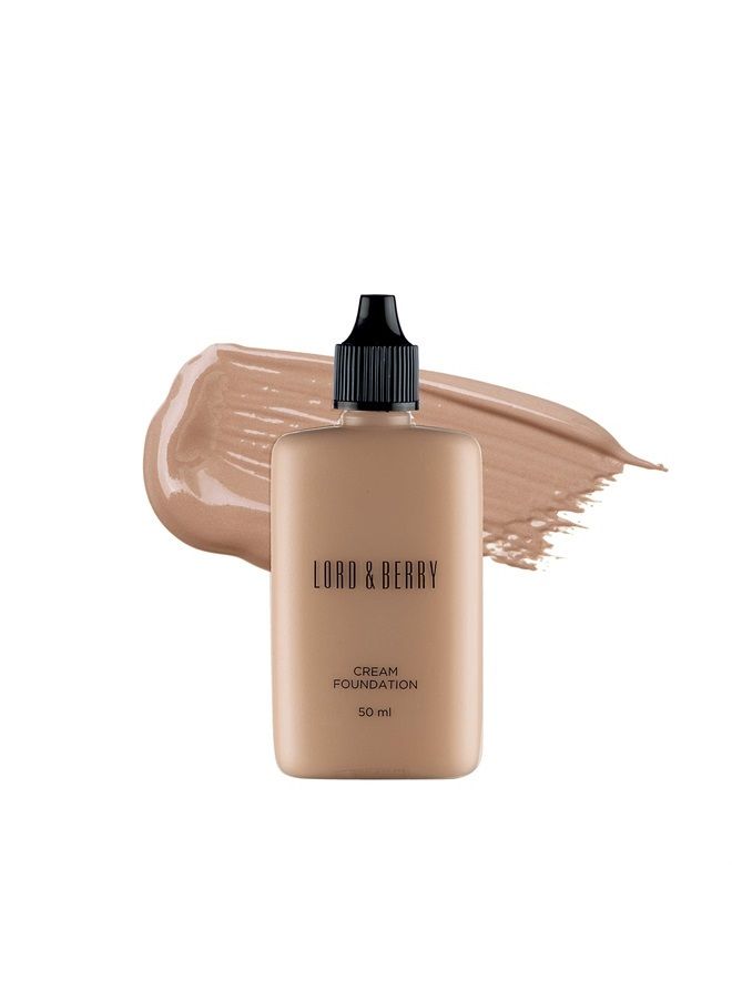 Lord & Berry CREAM FOUNDATION Fluid Foundation, Beige Nude ,1.69 Fl oz