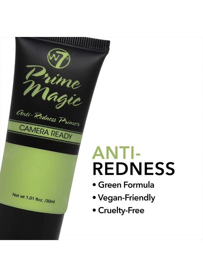 Prime Magic Anti-Redness Face Primer - Green Color Correcting Face Priming Formula - Vegan Makeup