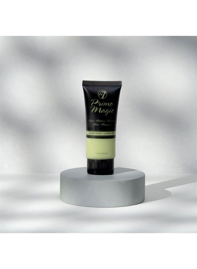Prime Magic Anti-Redness Face Primer - Green Color Correcting Face Priming Formula - Vegan Makeup