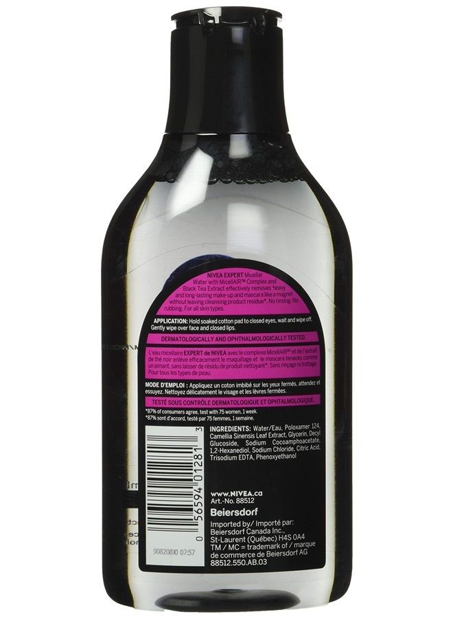 Nivea MicellAIR Expert Micellar Water, Effective, 400 ml