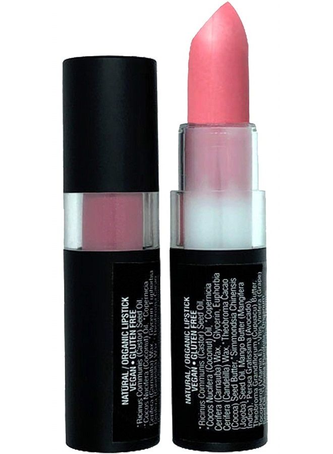 Natural Lipstick, Organic, Vegan, Gluten Free, Cruelty Free, Made in the USA, 0.15 oz. (Precious Pink)