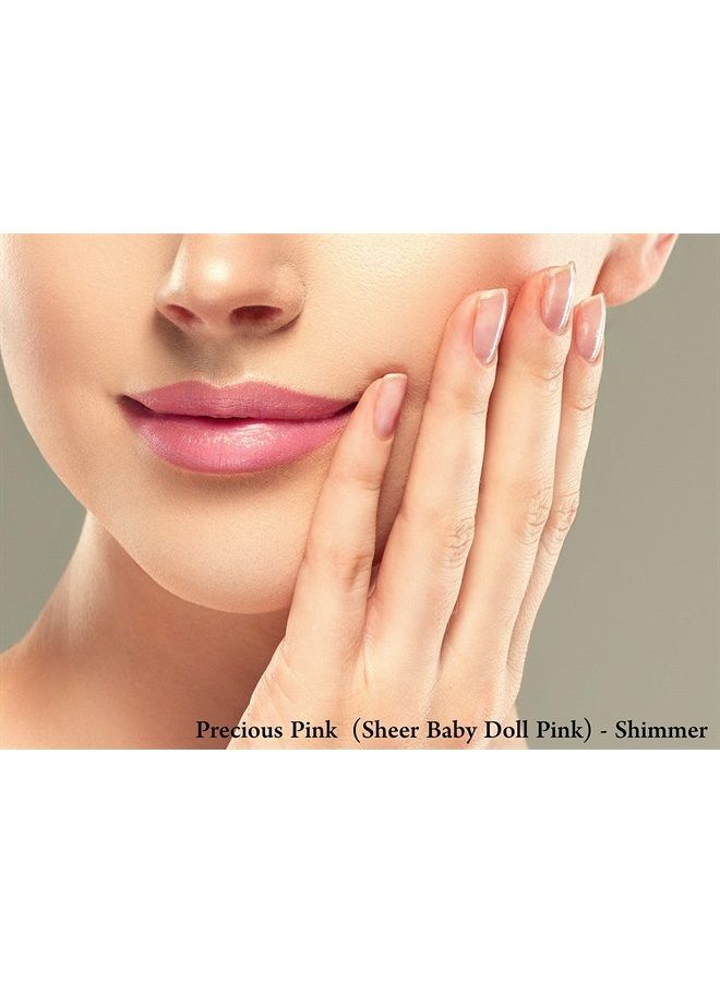 Natural Lipstick, Organic, Vegan, Gluten Free, Cruelty Free, Made in the USA, 0.15 oz. (Precious Pink)