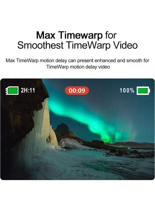 Max Lens Mod for GoPro Hero 11 Hero 10 Hero 9 with 155° Wide Angle Lens Adopt Anti-Skid and Waterproof Design, Replacement Lens for GoPro 10 9 Black Accessories