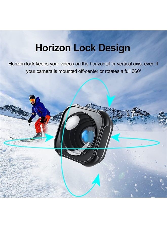 Max Lens Mod for GoPro Hero 11 Hero 10 Hero 9 with 155° Wide Angle Lens Adopt Anti-Skid and Waterproof Design, Replacement Lens for GoPro 10 9 Black Accessories