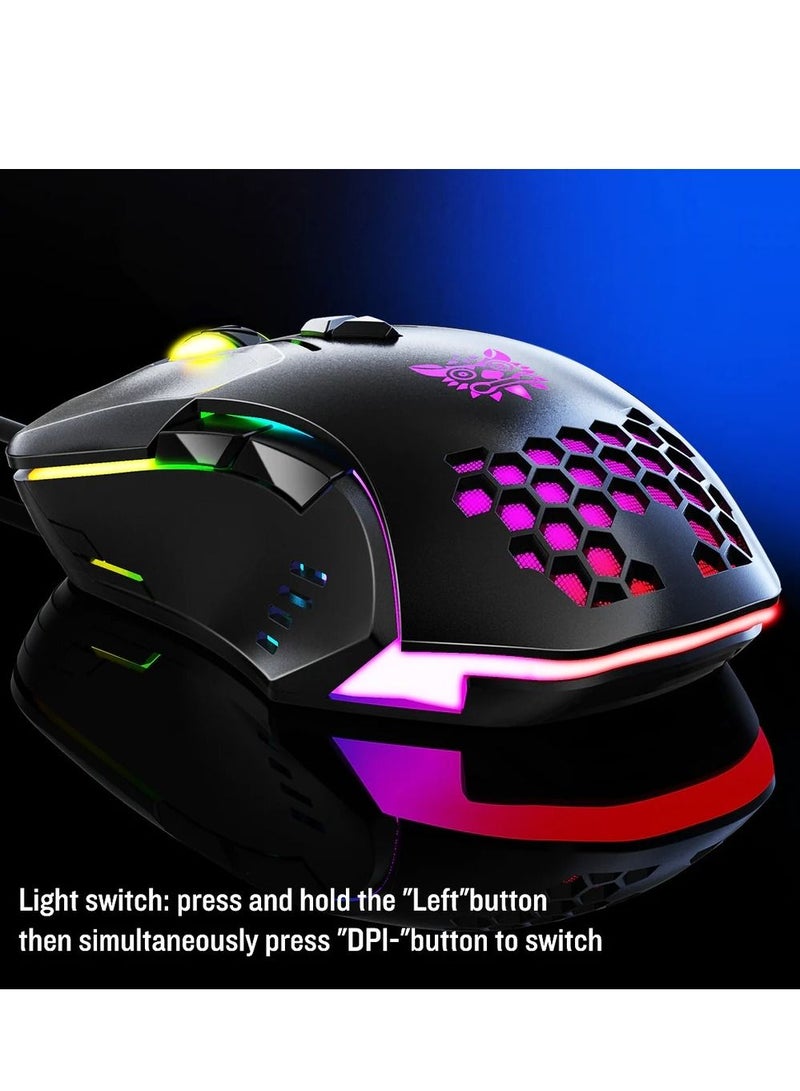 Onikuma CW902 Gaming Mouse Black