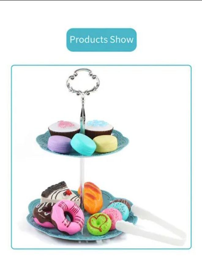 Kitchen Food Coffee Maker Afternoon Tea House Pretend Play Set Dessert Children's Playhouse Afternoon Tea Coffee Snack Set Baby Interactive Western Food Cake Kitchen Toys