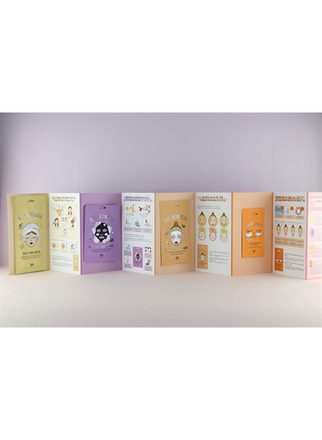 Korean Home Care Mask, Head to toe, Spa, Hand, Foot, Hair, Facial, Nose, Eye, Lip Care Mask, G9SKIN Self Aesthetic Home Care Mask Set, 8 Sheets