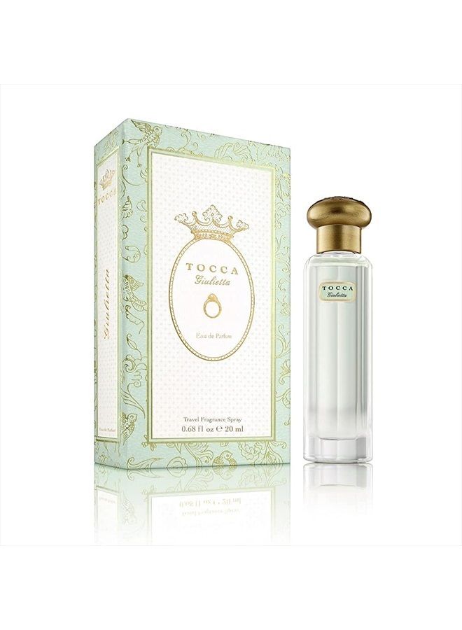 Women's Perfume, Giulietta Fragrance: Fresh Floral, Pink Tulips, Green Apple, Vanilla Orchid, Hand-Finished Bottle (20 ml)