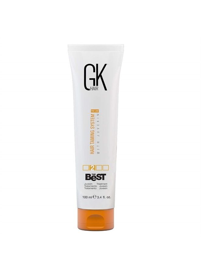 Global Keratin The Best (3.4 Fl Oz/100ml) Smoothing Keratin Hair Treatment - Professional Brazilian Complex Blowout Straightening For Silky Smooth & Frizz Free Hair