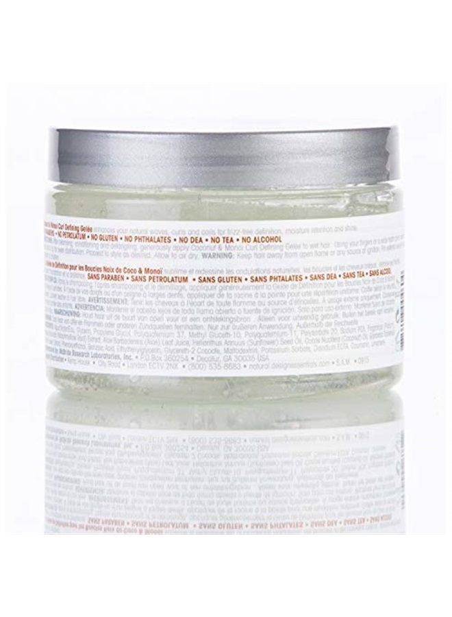 Natural Coconut & Monoi Curl Defining Gelee, with Sunflower, Marshmallow Root & Aloe, 12 Ounce