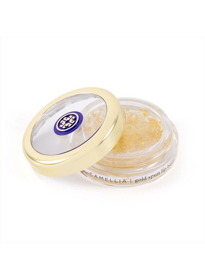 Tatcha Camellia Gold Spun Lip Balm | Nourishing & Intensely Hydrating, 6 G | 0.21 oz