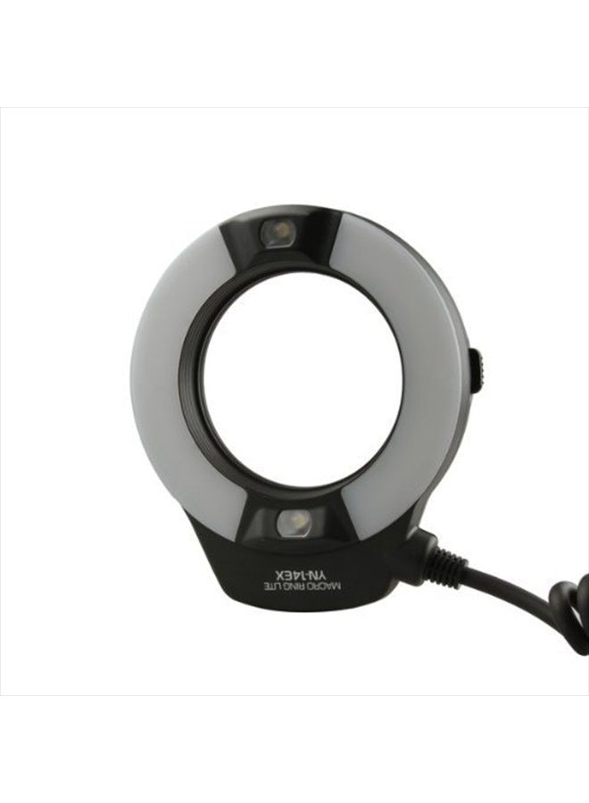 YN-14EX YN14EX TTL Macro Ring Flash, LED Flash Light with Adapter Ring for Canon EOS DSLR Cameras, as Canon MR-14EX