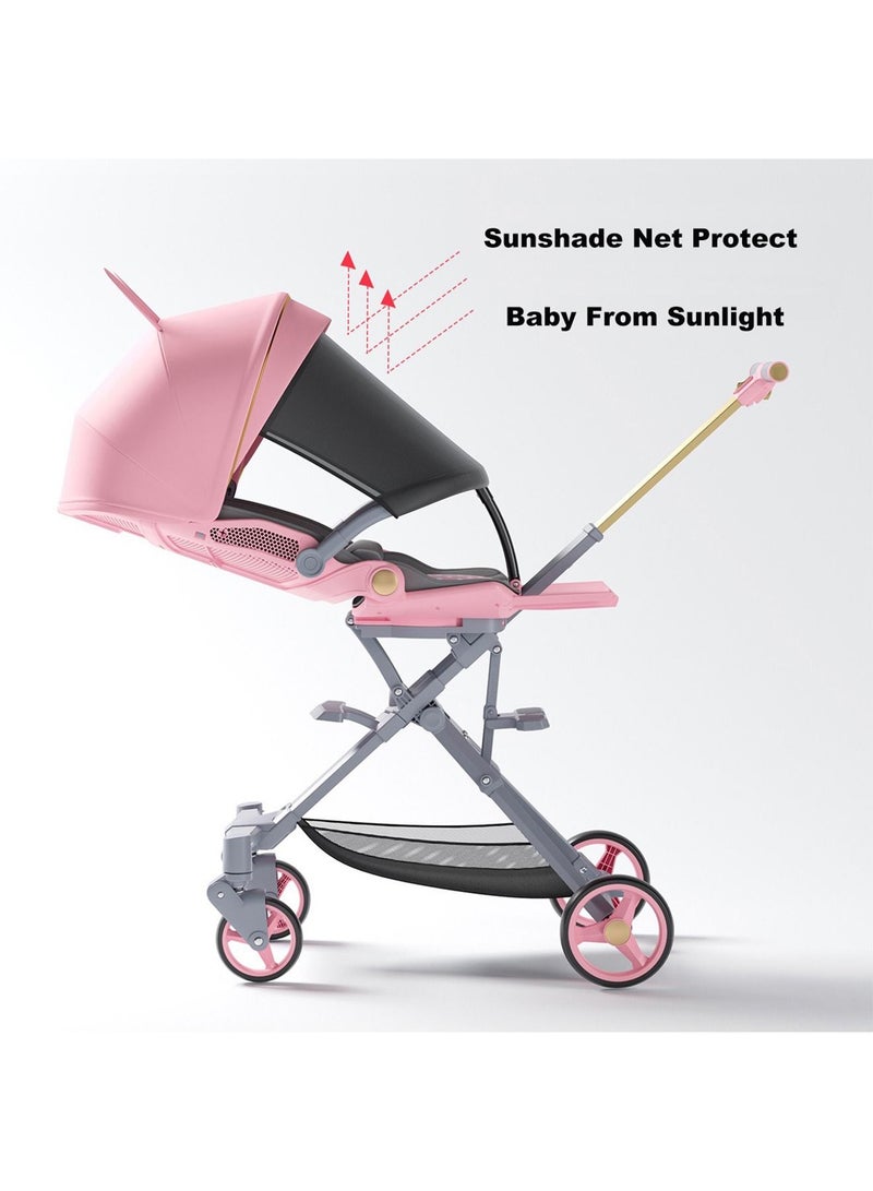 Lightweight Infant Stroller with Aluminum Frame fordable for Newborn Baby