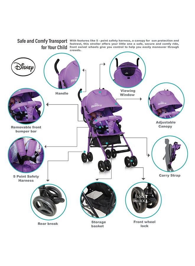 Mickey Mouse Lightweight Adventure Stroller With Storage Cabin |