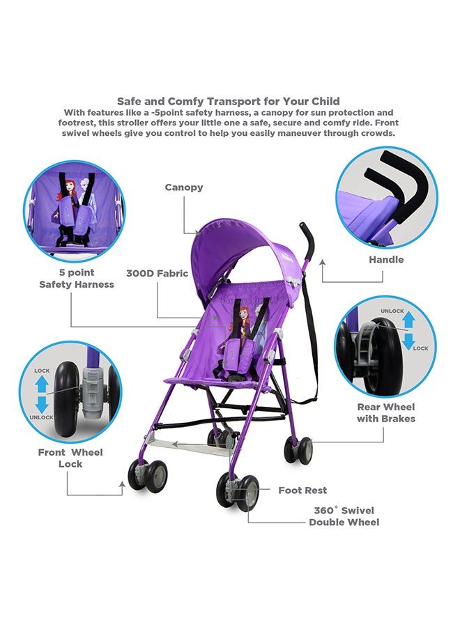 Frozen 2 Lightweight Buggy Stroller - B801FT Purple