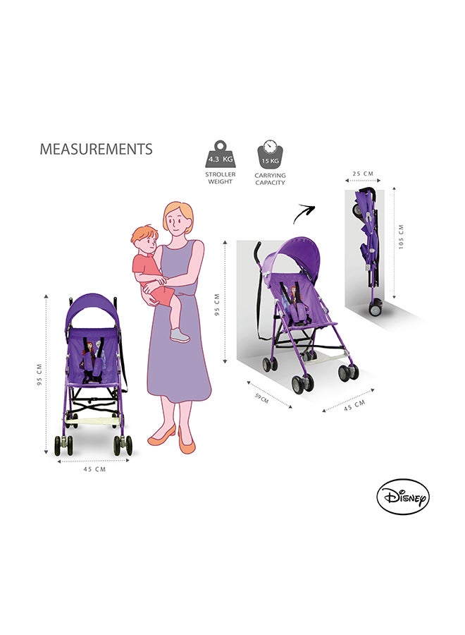 Frozen 2 Lightweight Buggy Stroller - B801FT Purple