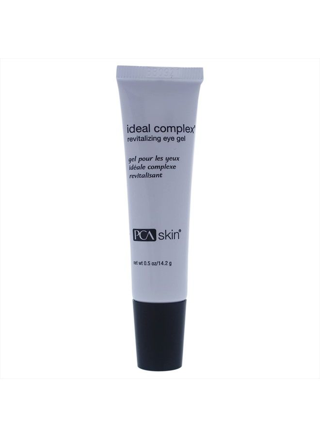Ideal Complex Revitalizing Eye Gel, Upper and Under Eye Serum for Dark Circles, Puffiness, Fine Lines, Wrinkles, Discoloration, Sagging Eyelids, Light and Silky Finish, 0.5 oz Tube