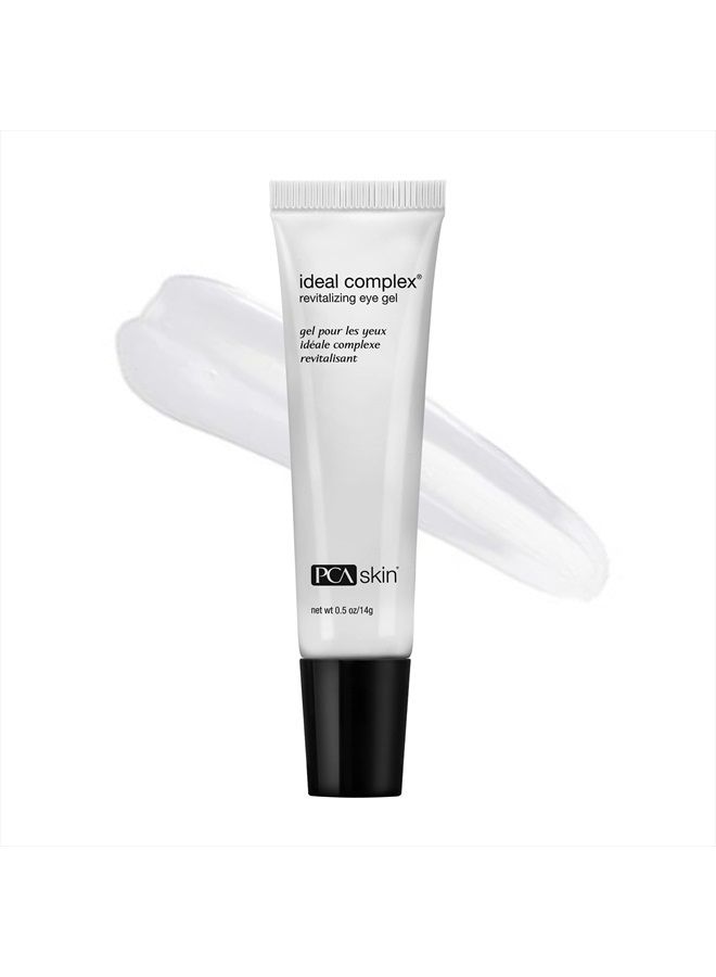 Ideal Complex Revitalizing Eye Gel, Upper and Under Eye Serum for Dark Circles, Puffiness, Fine Lines, Wrinkles, Discoloration, Sagging Eyelids, Light and Silky Finish, 0.5 oz Tube