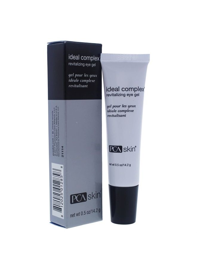 Ideal Complex Revitalizing Eye Gel, Upper and Under Eye Serum for Dark Circles, Puffiness, Fine Lines, Wrinkles, Discoloration, Sagging Eyelids, Light and Silky Finish, 0.5 oz Tube